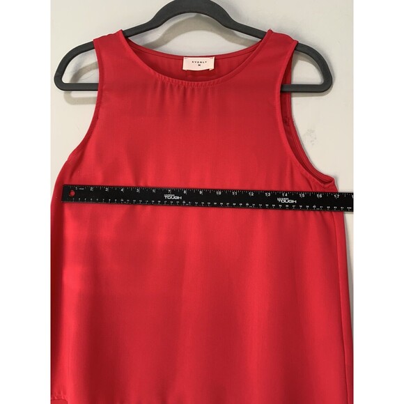 Everly Anthropologie Women Small Bright Pink/Red Tank Top Blouse Basic Shirt - Picture 3 of 6